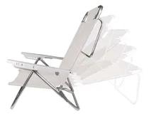 Comprar Silla Reposera Summer Mor Estructura Aluminio Reforzada Color Blanco