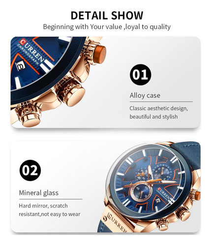 Curren 8346 Luxury Business Quartz Movement Men Watch 3atm