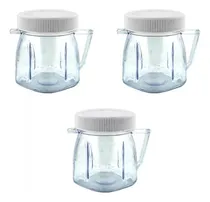 Comprar 3 Mini Vaso De Plastico Compatible Con Licuadoras Oster