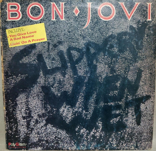 Bon Jovi  Slippery When Wet Lp 1ra Edicion Con Insert!