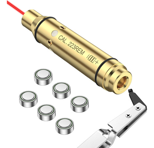 Bore Sight Laser 223 5.56mm/9mm Laser Bore Sighter With Cham