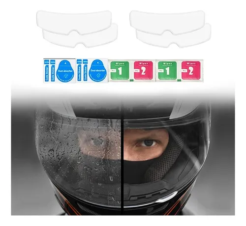 1 Película Antilluvia Y Antivaho Para Casco De Moto, Visera Clara