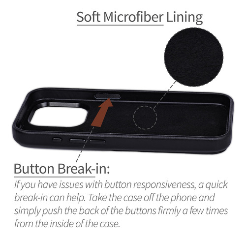 Tarjetero Dockem De Piel Auténtica Para iPhone 15 Pro, Color
