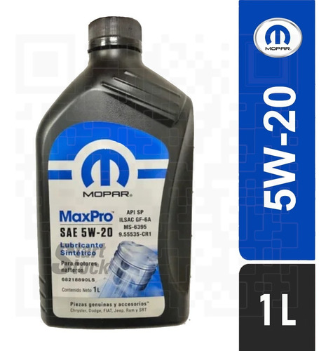 Imagen 3 de 4 de Aceite Motor 5w20 Mopar Max Pro Jeep Dodge Ram Fiat Chrysler