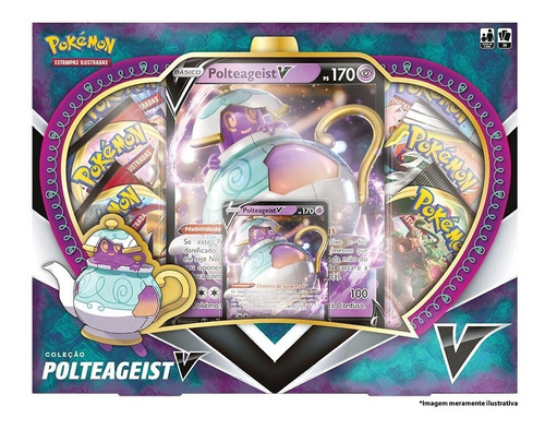 Box Pokémon Coleção Polteageist V - Copag