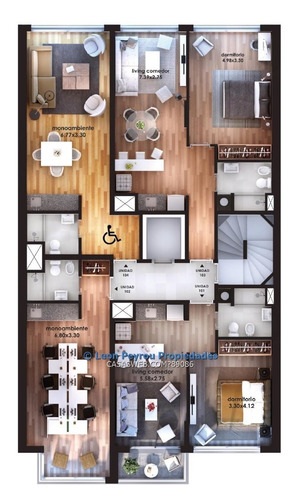 Apartamento 1 Ambiente A Estrenar, Pocitos.