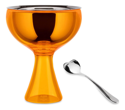 Alessi Big Love Cuenco Y Cuchara Para Helado, Talla Única, N