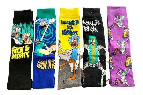 Medias Largas Calcetines  Rick And Morty Regalo