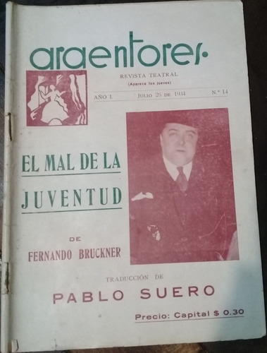 Revista Teatral **argentores**n° 14 Julio 25 De 1934