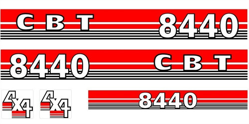 Decalque Faixa Adesiva Trator Cbt 8440
