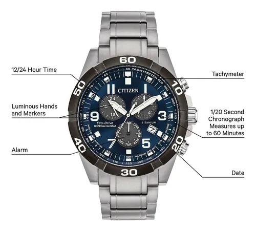 Reloj Citizen Hombre Bl5558-58l Calendario Perpetuo