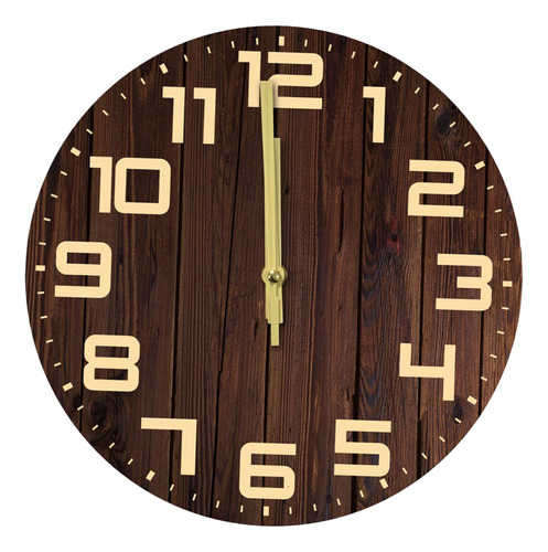 Reloj De Pared De Madera Colgante, Reloj Decorativo Rústico