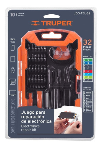Imagen 4 de 9 de Juego Herramientas Reparacion Celular 32pz Truper