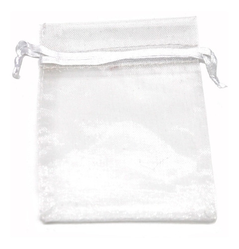 Bolsas Organza 7x9 Cms Color Blanca Paquete 100 Unds