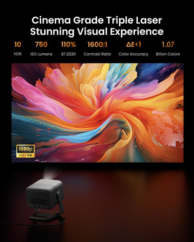 Jmgo N1 Proyector Portátil 1080p Fhd, 4k Compatible, 150 Mal