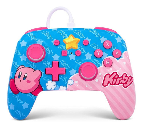 Control Alámbrico Rosa Kirby Switch