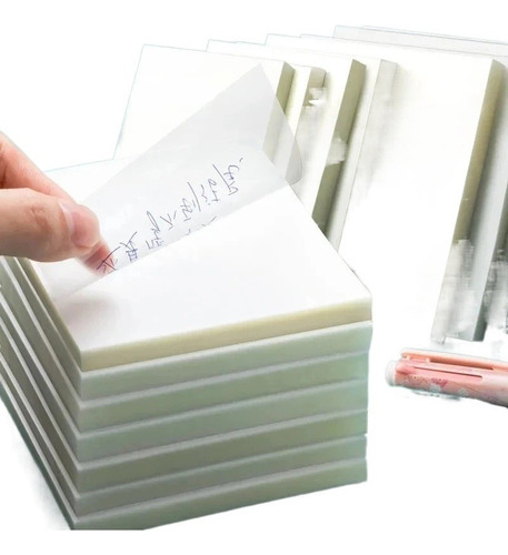 Papel Adhesivo Transparente Para Notas, 150 Hojas