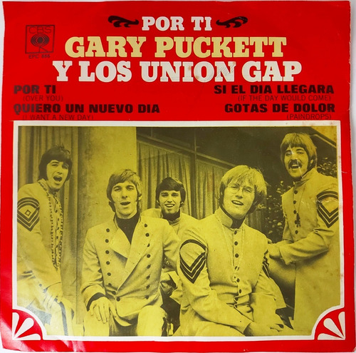 Gary Puckett Y Los Union Gap - Over You = Por Ti Single 7 Lp