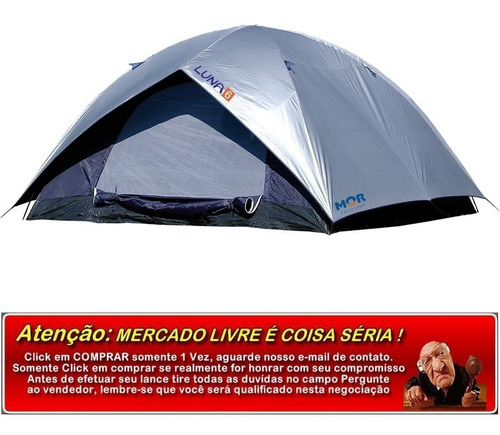 Imagem 3 de 6 de Barraca 6 Pessoas Mor C/ Bolsa Camping Pesca Laser Caça