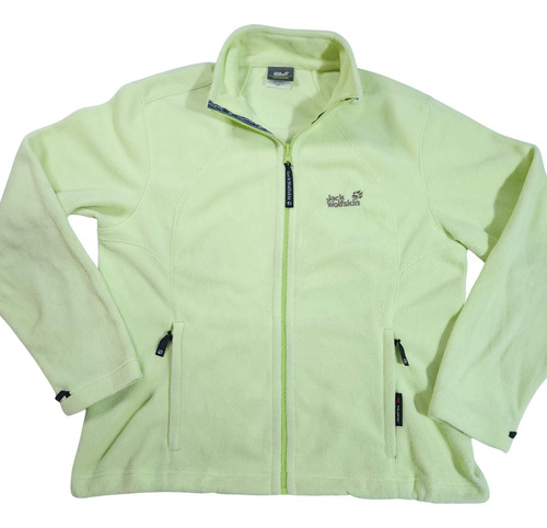 Chaqueta Polar Full Zip Jack Wolfskin Polartec, Verde Claro, Xl