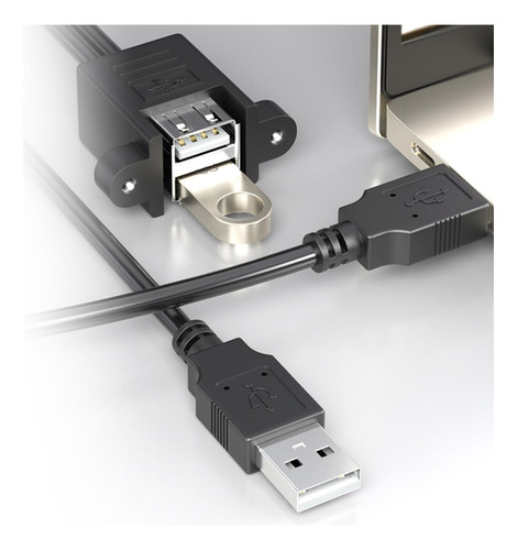 Paquete De 2-4 Cables De Extensión Usb 2.0, Doble Cable,