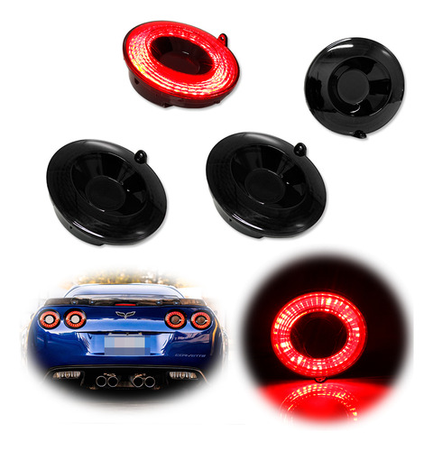 Luz Trasera Led De 4 Piezas Para Chevrolet Corvette C6