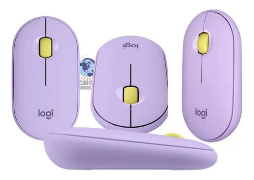 Mouse Inalámbrico Logitech Pebble M350 Wireless Purple