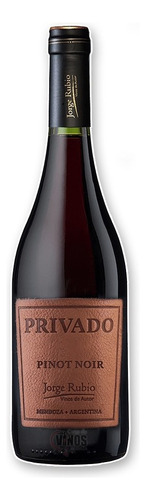 Vino tinto Privado Jorge Rubio pinot noir 750ml