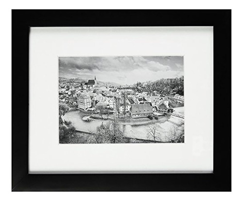 Golden State Art, 8x10 Black Photo Wood Collage Frame Con Pa