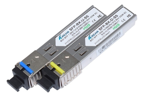 Single Fiber Bidi Mini Gbic Lc Sc Mi Wdm Sfp Tamaño Par