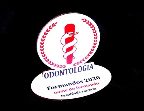 Lembrancinha Formatura Odontologia Mdf Colorido 15 Pçs