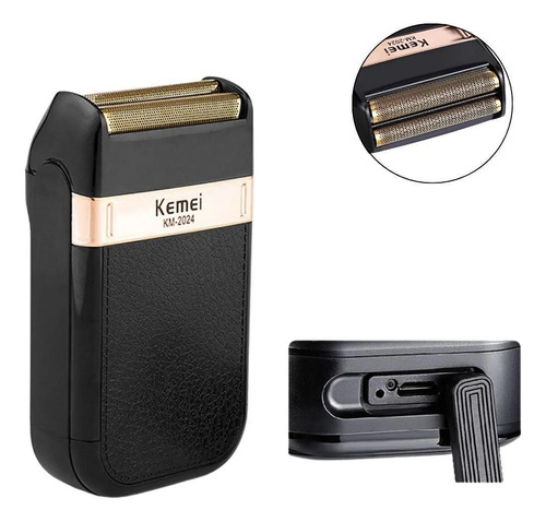 Barbeador Elétrico Kemei Classic Shaver Km-2024 - Bivolt