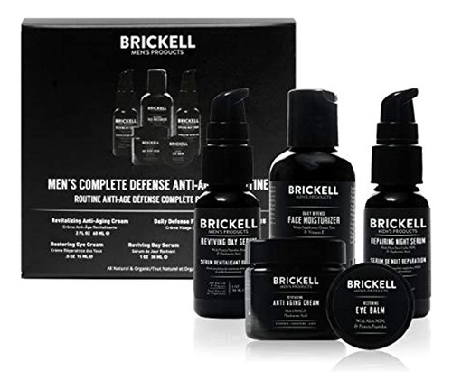 Brickell Men's Complete Defense Anti Aging Routine, Night Fa