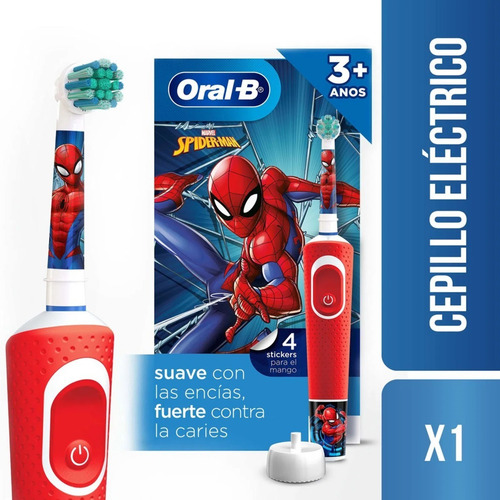 Cepillo De Dientes Eléctrico Oral-b Para Niños Con Spiderman