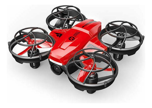 Mini drone Holy Stone HS420 con cámara HD rojo 2.4GHz 3 baterías