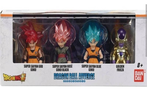 Figuras Dragón Ball Adverge Set X4 Bandai