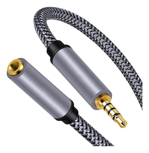 2 M Cable De Extensión De 3,5 Mm De Audio Macho A Hembra + Adaptador Usb C A 3,5 Mm