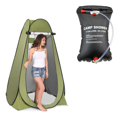 Carpa Baño Vestidor Portatil Pampa + Ducha Solar Nautika