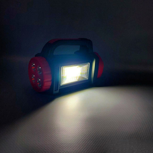 Linterna Y Powerbank De Mano Solar, Recargable Y Tres Modos