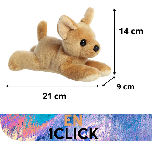 Peluche Aurora Mini Flopsie Perro Chihuahua Perrito Cachorro
