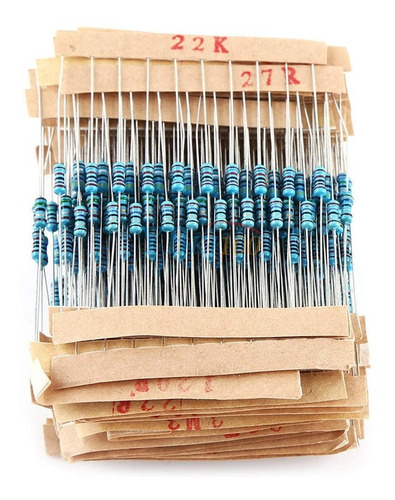 Imagen 3 de 4 de Pack De Resistencias 5% Metal Varias X 150 Unid.