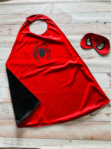 Capas Superhéroes Pantera Supermán Araña Hulk Maravilla Supe Rojo 1