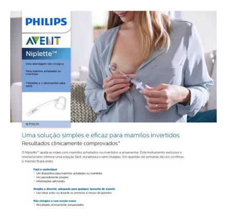 Corretor De Mamilo Invertido Niplette Philips Avent