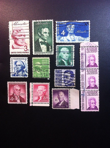 Timbres Postales Usa Estampillas Presidentes Colección #16
