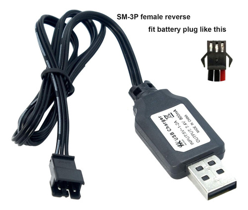 2pcs 7.4v 2s Lipo Li-ion Cargador De Batería Usb Cable 800ma