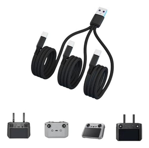 Cable De Carga Múltiple 3 En 1 De 5a Usb A Usb C 