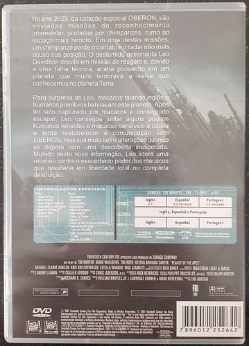 Dvd Duplo - Planeta Dos Macacos - Original (Usado)