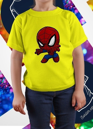 Polera Marvel Spiderman  / Dia Del Niño / 100% Algodón