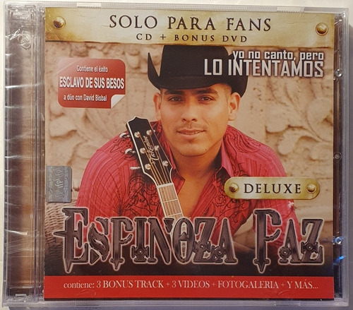 Cd Espinoza Paz - Yo No Canto Pero Lo Intentamos - Cd Y Dvd