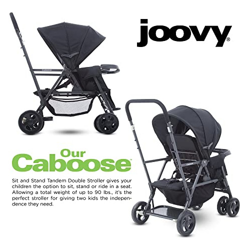 Carriola Joovy Caboose grafito Con Tándem Para Pararse,